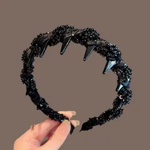 bando kepang rambut Wajahmu Tampak Lebih Kecil dengan Ikat Rambut Ini! Desain dengan Gigi Anti Selip, Bikin Wajahmu Tampak Lebih Ramping & V-Shape! Bahan Lembut, Nyaman Dipakai!