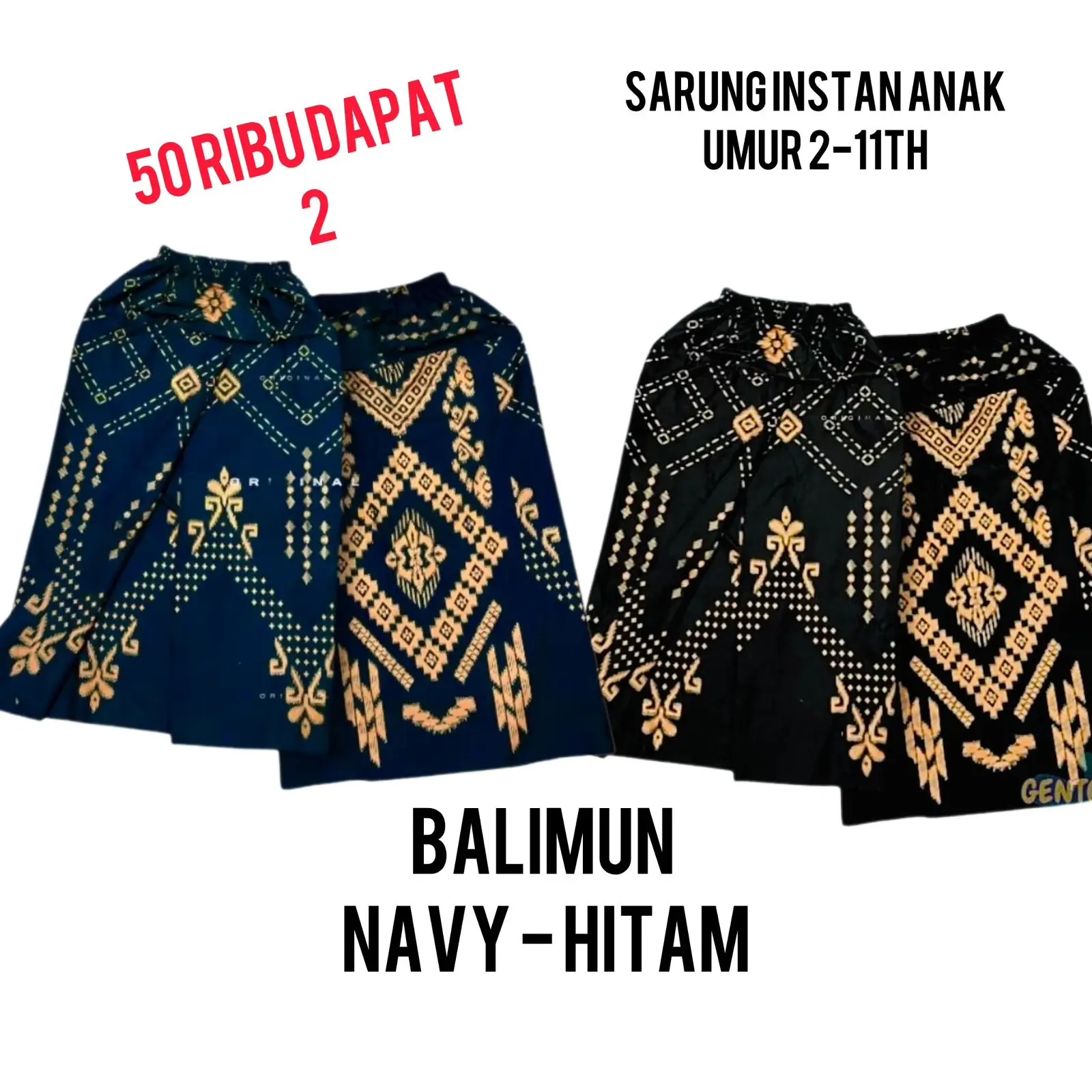 Balimun Navy-Hitam