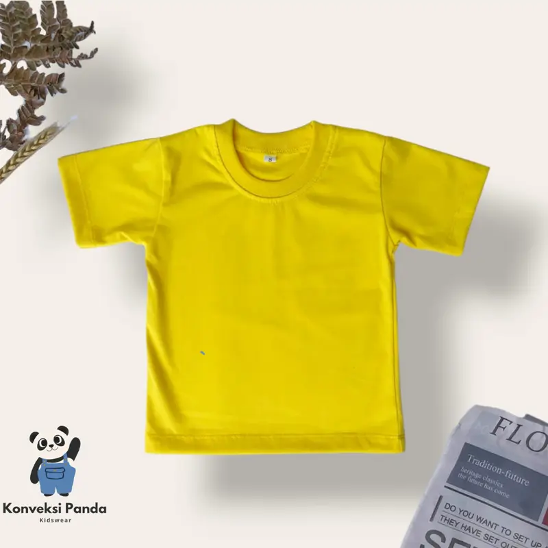 Kaos Polos Anak Unisex 1-3 Tahun Combed Laki-laki Perempuan 4
