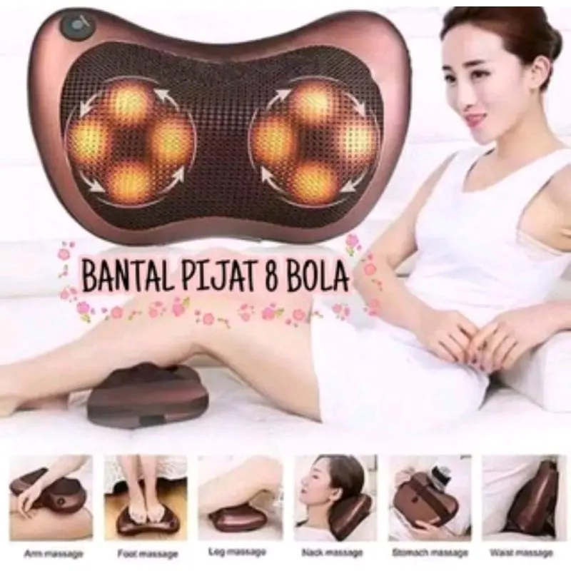 Bantal Pijat Elektrik 8 bola portable Rayrainashop 0