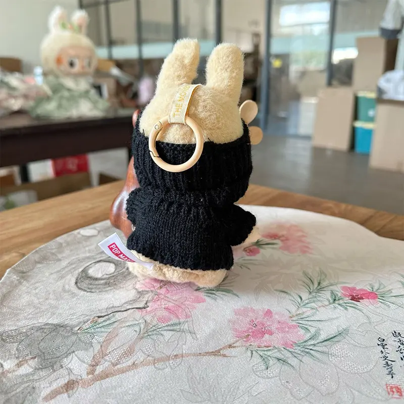 [Clothes only] labubu doll clothes pendant LALBUBU bear label hat love sweater set Cute Decoration Little Cloths#472032LS 7