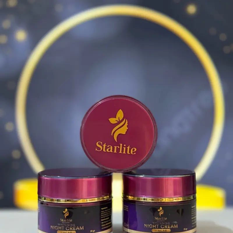 3 Night Cream Ungu Niaciamide Starlite  By Umi Alfatih BPOM RI 2