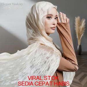 Selendang Kain Sutera Ringan Terbaru Organza Bersulam dengan Biku Songket Melayu Klasik Jasmine Bahan Chiffon Berat Berhias Manik Termasuk Klip Pengikat Tahan Habuk Tahan Pasir Tidak Pengap Selendang Panjang Warna Solid Tepi Berlipat Berumbai Musim Bunga