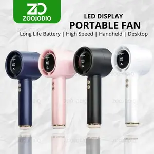 Kipas Angin Mini Portabel USB Genggam N68 dengan Layar LED | Angin Kencang | 100 Tingkat Kecepatan | Kipas Tangan Kecepatan Tinggi | Layar Digital