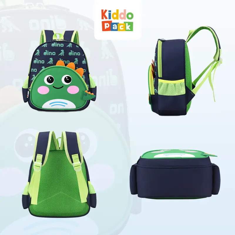 KiddoPack Tas Ransel Sekolah Anak TK Laki-Laki Perempuan Kanvas Premium - Coco 4