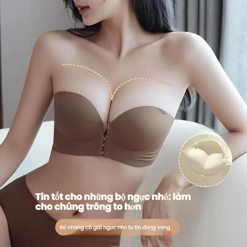 Áo Ngực Nâng Ngực, Không Dây, Dành Cho Nữ, Thiết Kế Nâng Chống Trượt, Tăng Cường Ngực Nhỏ, Vô Hình Và Hở Lưng, Áo Ngực Dính Với Khóa Trước, Áo Ngực Dính, Thoải Mái Và Hỗ Trợ, Thích Hợp Cho Mùa Hè áo  nâng  ngực áo  tàng  hình  trung  quốc áo  tàng  hình 4