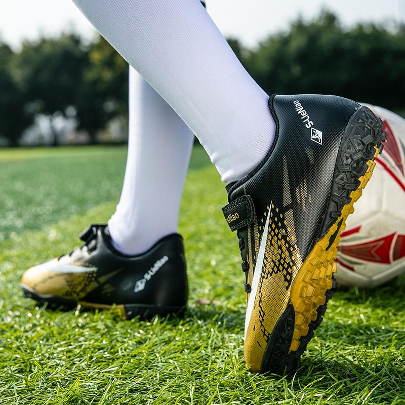 Product Introduction of JINTOHO Kids Soccer Shoes Society Children School Football Boots Cleats Grass Sneakers Boy Girl Outdoor Athletic Training Sport Footwear 38