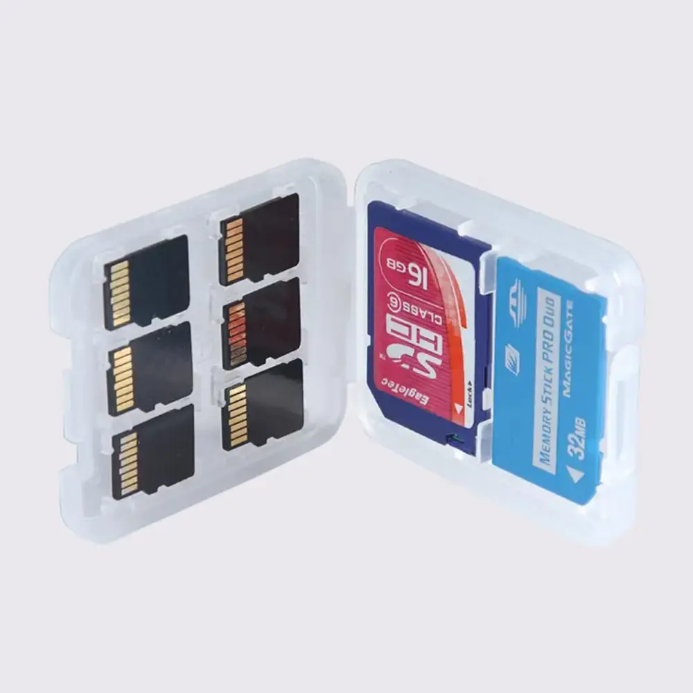 Kotak Penyimpanan Kartu Memory SD MS TF SDHC MicroSD 8in1 Case