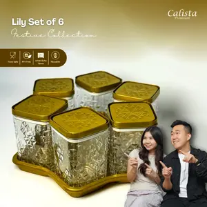 SPECIAL KETAR KETIR | CALISTA LILY SET 6 | Toples Lebaran Calista 1000ML | Toples Akrilik