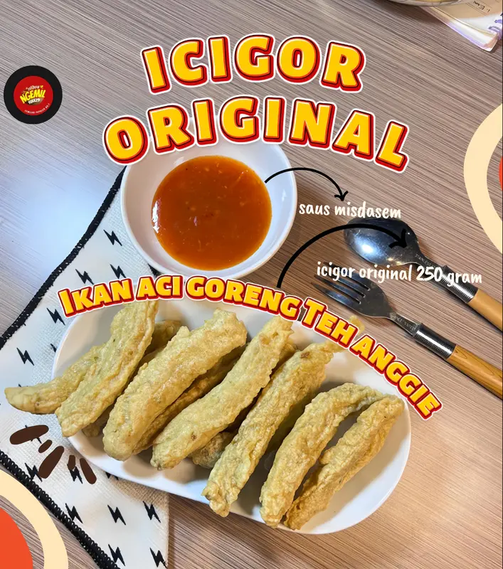 ICIGOR TEH ANGGIE IKAN ACI GORENG  ( NEW PRODUK ) 0