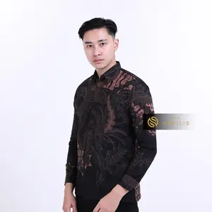 BATIK NAWILIS Kemeja Katun Pria SlimFit Lapis Furing Premium Motif BATARA WIRYA