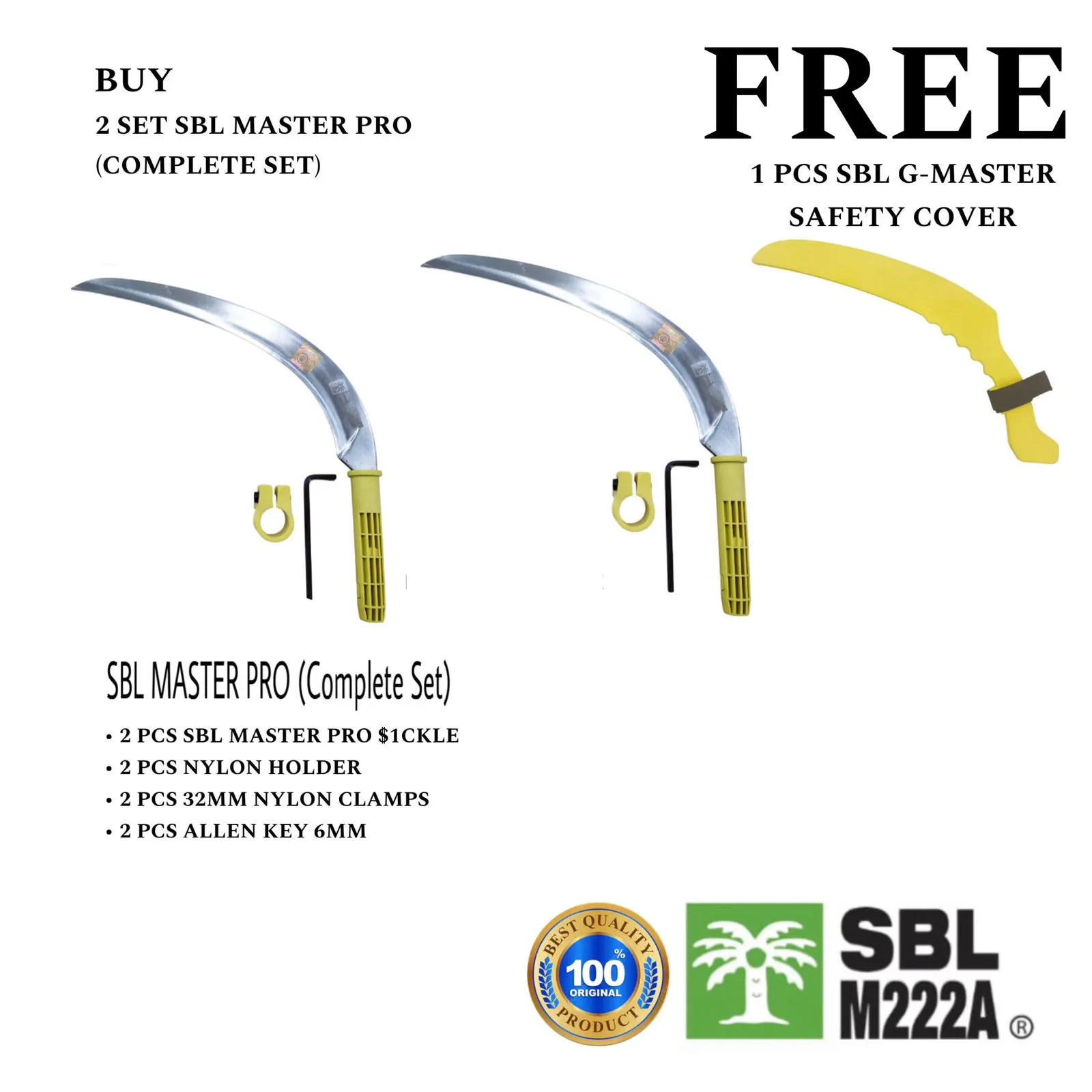 Paket 2 Set SBL Master PRO (Complete Set) Free SARUNG SBL G-MASTER/G222 PRO