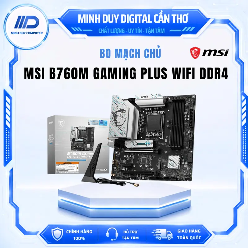 Mainboard MSI B760M GAMING PLUS WIFI DDR4 ( Intel B760, Socket LGA 1700, DDR4 128GB, Micro-ATX) - HÀNG CHÍNH HÃNG BẢO HÀNH 3 NĂM. | BigBuy360 - bigbuy360.vn Mainboard MSI B760M GAMING PLUS WIFI DDR4 ( Intel B760, Socket LGA 1700, DDR4 128GB, Micro-ATX) - HÀNG CHÍNH HÃNG BẢO HÀNH 3 NĂM. | BigBuy360 - bigbuy360.vn