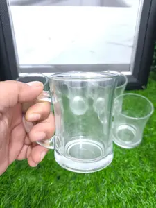 AY - [ Paket 6 pcs ] Gelas Kopi Bahan Kaca Lebih Mantap pas buat Ngopi Bersama keluarga Di Rumah