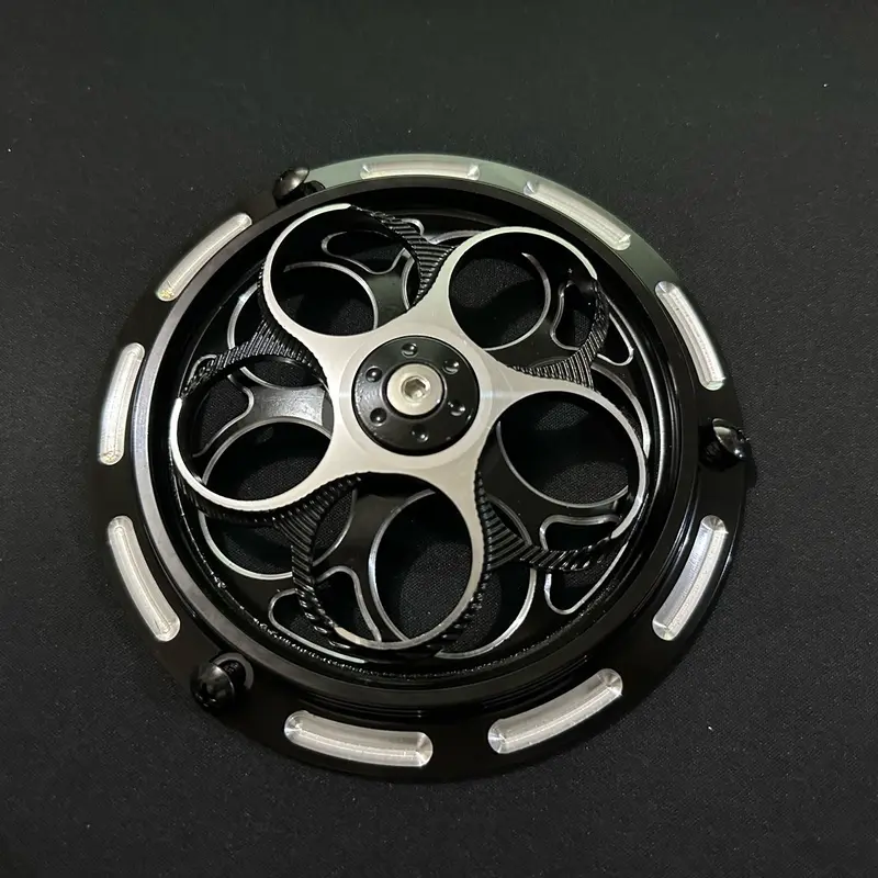 Cover Tutup Kipas Full CNC Spinner Cover Mesin Universal Spinner Cover Pelindung Kipas Radiator Full CNC Vespa Sprint Motor Scoopy Beat Fi Vario Dll Motorcycle 2