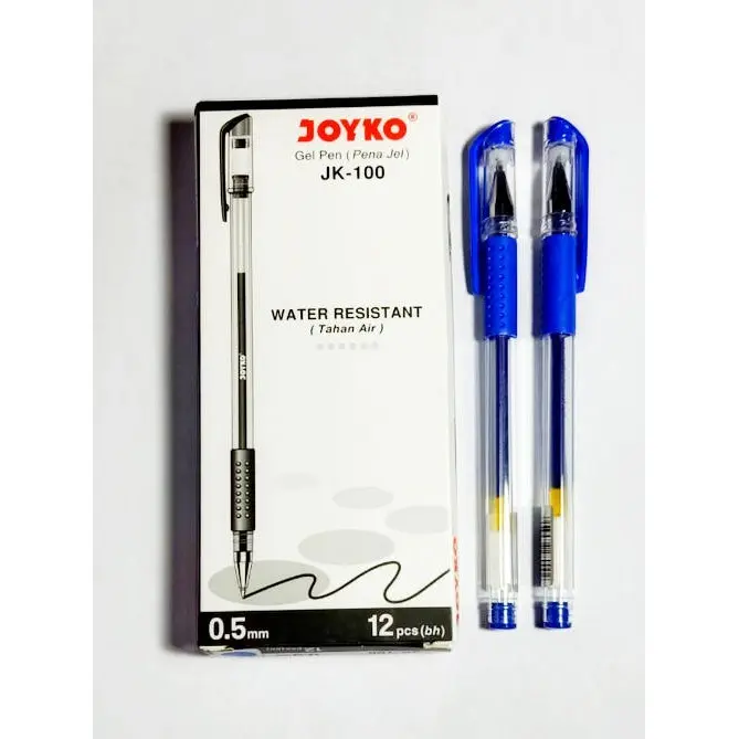Joyko Gel Pen King Jeller JK-100 Tinta Hitam Tahan Air Satuan 0