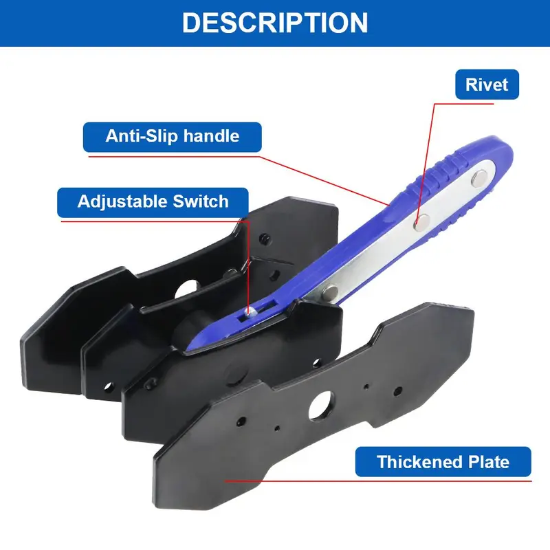 Car Disc Brake Caliper Ratchet Brake Cylinder Adjustment Tool, Durable and Reliable Convenient Universal Auto Repair Tool, Professional Car Repair Tool, Brake Parts, Mechanical Brake, Brake Lever, for Brake Plate Repair 6