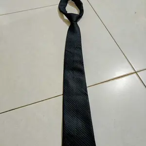 Dasi Hitam Instant Formal Polos Langsung Pakai Unisex Pria Wanita tie dasi lurus regular tinggal pakai dasi instan