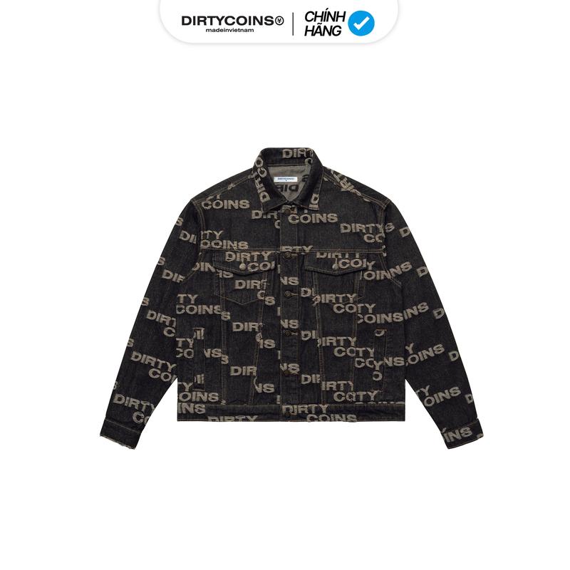 Áo Khoác DirtyCoins Frayed Logos Denim Jacket Nam Menswear