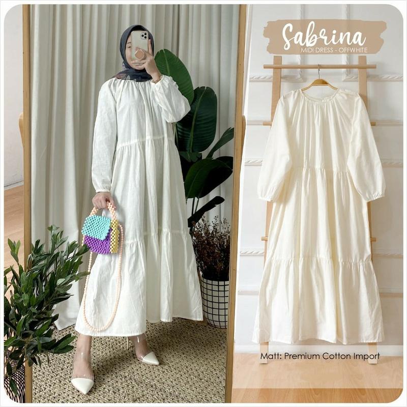 Sabrina Midi Dress  / Tunik Sabrina Atasan Wanita Polos 3