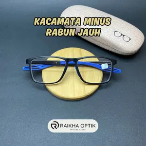 Kacamata Minus Frame Sport Lensa Mika Anti Radiasi Blueray - Ukuran -1.00 hingga 6.00 - Eyewear, Glasses