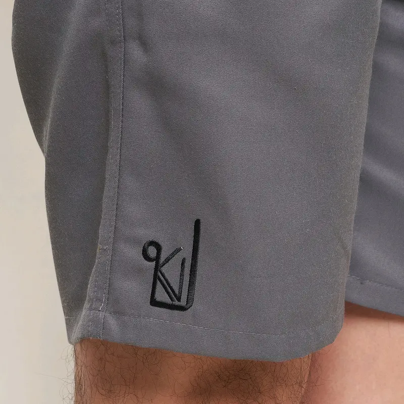BOARDSORT / Celana Pendek Pria Dewasa / Celana Pendek Short Premium / Celana Pendek Cowom Santai / Katun / Celana Pendek / Bawahan Pria / celana pendek cowok / celana pendek pria / celana cargo Slim-fitting Gray 2