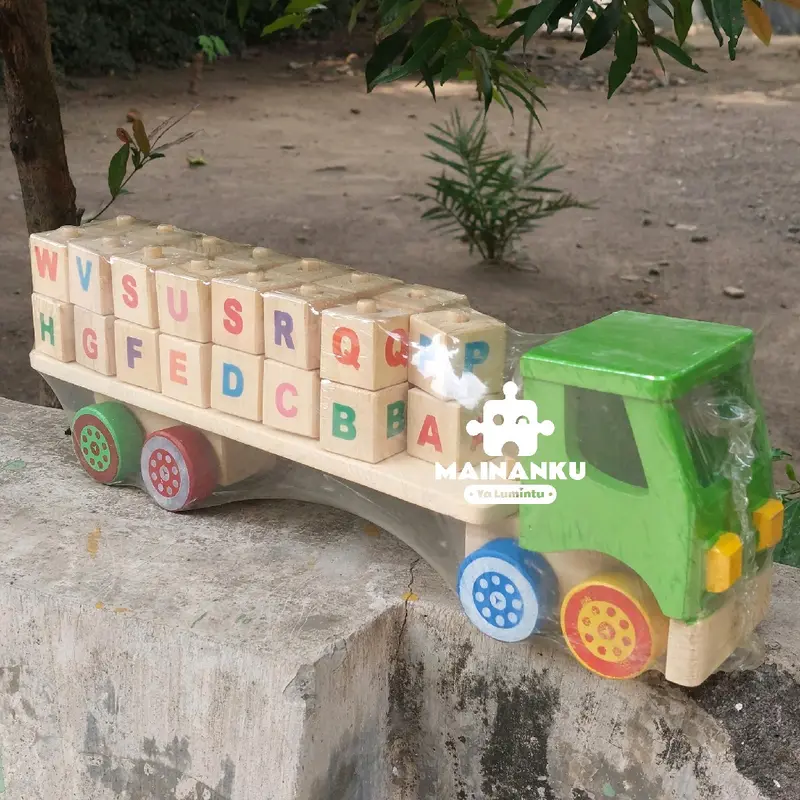 Mainan Edukasi Anak Truk Huruf Abjad Toys Alat 3