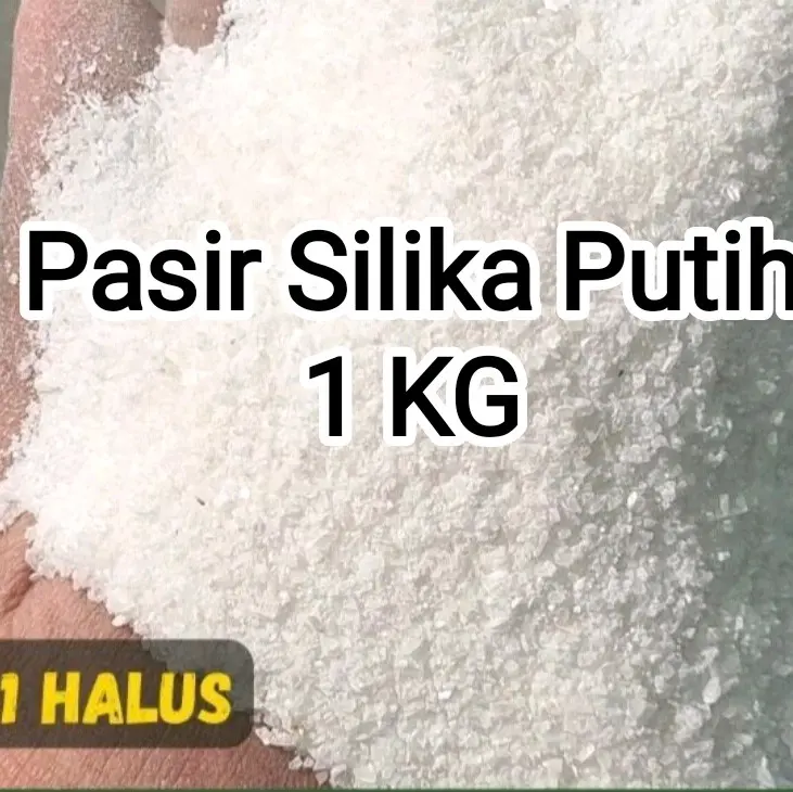 Pasir Silika Putih 1 KG Super Halus, Pasir Aquascape, Media tanam, Silica Sand