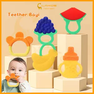LAKOE Teether Bayi Model Buah BPA Free - Silikon Food Grade
