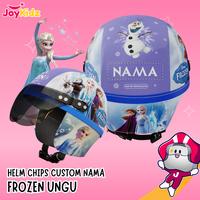 Gambar HELM RETRO CHIPS CUSTOM NAMA ANAK FROZEN UNGU USIA 1-5 TAHUN - Custom Nama, KARDUS dari JoyKidz Kota Surabaya 1 Tokopedia