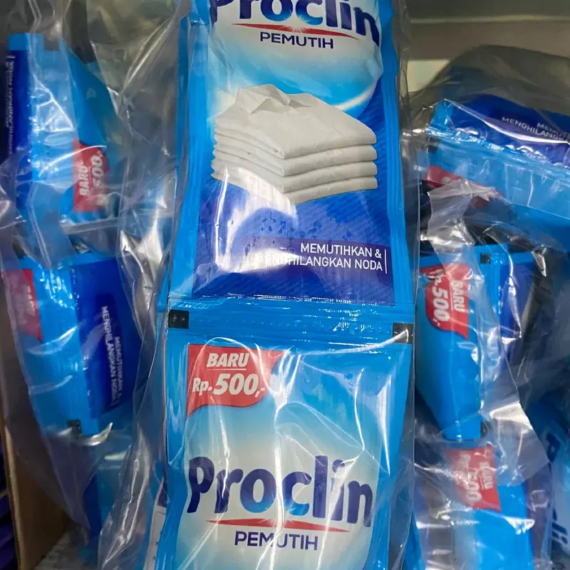 PROCLIN PEMUTIH PAKAIAN kemasan 25 ml isi 12pcs soklin 0