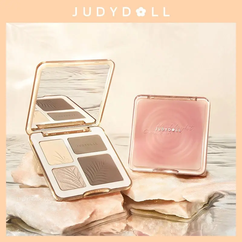 [BEST SELLER] Judydoll Highlight & Contour Palette (Face Palette Highlighter Shading Powder Untuk Kontur Hidung & Aegyosal)RYQGI