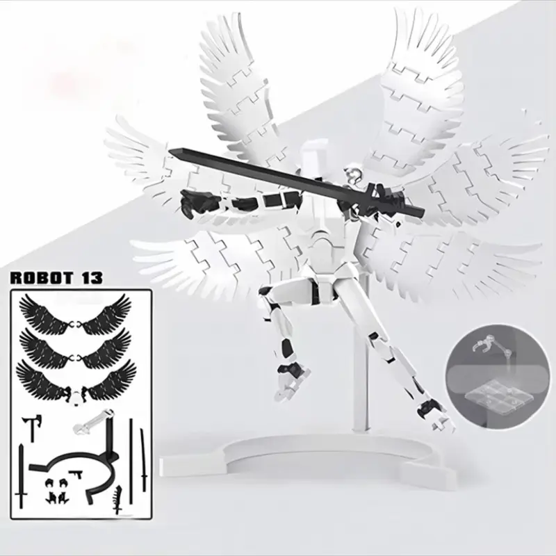 【COD】Mainan Action Figure Model Cetak 3D Sendi Bergerak Figur Aksi Dummy 13 Model Mecha Diecast 4