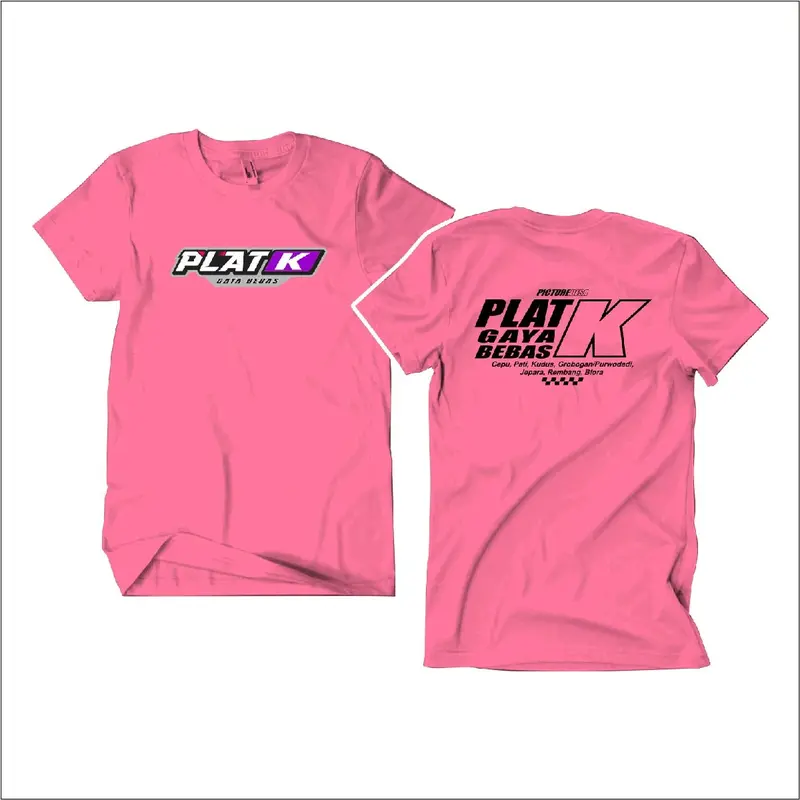 Kaos Plat K Unisex Distro Bahan Cotton Adem Nyaman Dipakai - Pria 5