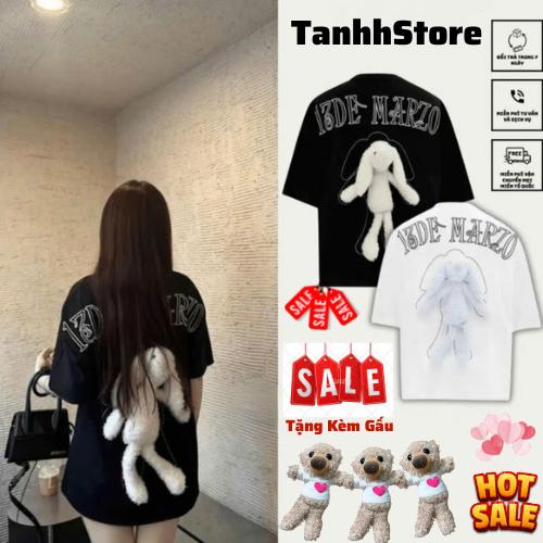 Áo Phông Gấu Nam Nữ Unisex From Rộng Áo Thun Kèm Gấu Gấu To cute đáng yêu chất Cotton Cổ tròn Áo Gấu Freesize Hottrend dành cho Nam Nữ + Tặng Gấu