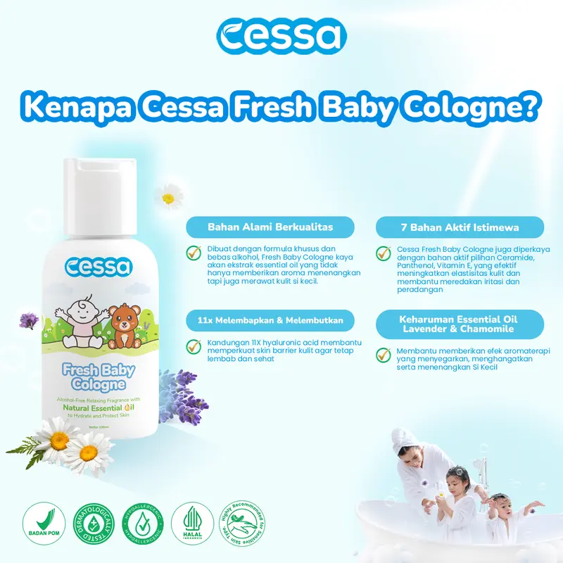 B.Buy 2 Get 3 - Cessa Baby Happy Nose 8 Ml & Baby Bofit 8 Ml Free Fresh Baby Cologne 100 Ml 3