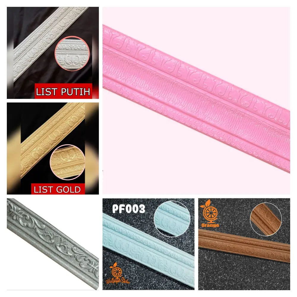 Wall Border List Wallborder Foam Walpaper List Foam Stiker Dinding Tebal 3D