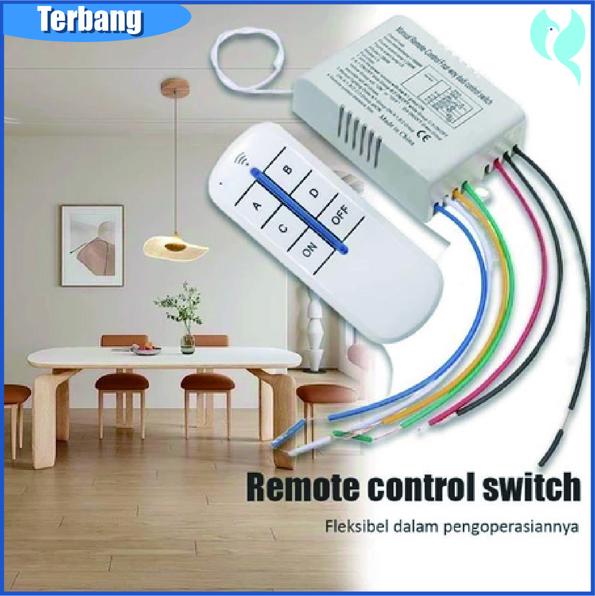 4 Ways Saklar Lampu Wireless Dengan Remote Control On Off Remote 220v Saklar Remot