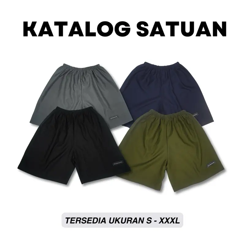 Kolorantok Celana Boxer Polos Satuan kolor celana pendek unisex pria dan wanita satuan motif polos