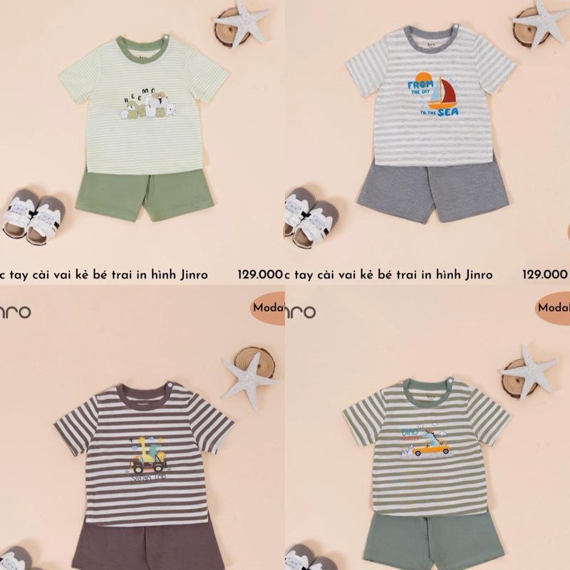  Bộ quần áo cộc tay chất petit hãng JINRO dành cho bé từ 9 tháng đến 4 tuổi 