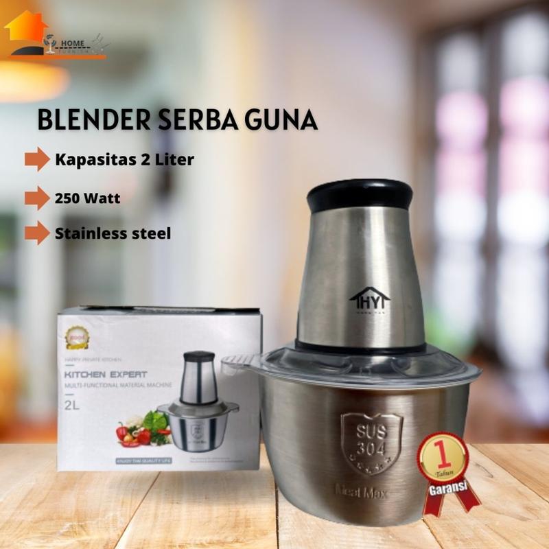 Hangyan Blender Daging Chopper Meat Grinder Gilingan Daging Baja Serbaguna Anti karat Pisau Stainless 1