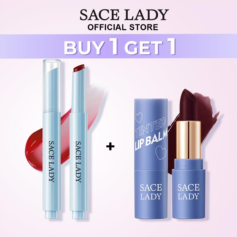 [LIVE]Son Dưỡng Môi Có Màu SACE LADY 1pcs & Son Môi Bóng Lì Dưỡng Ẩm Mỹ Phẩm Trang Điểm Môi 1pcs
