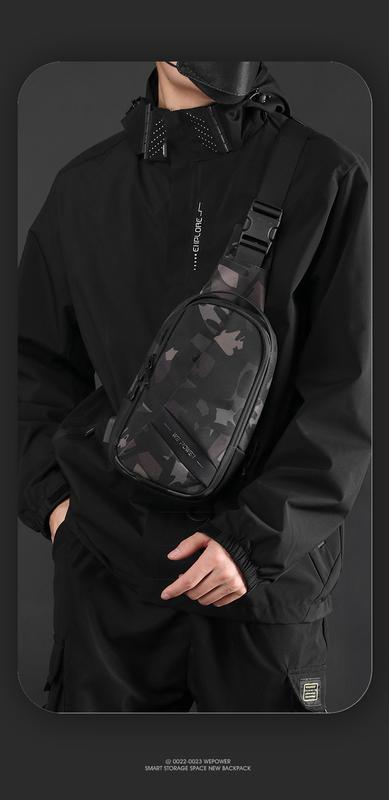 Product Introduction of Men's Casual Chest Bag Oxford Cloth Single Shoulder Crossbody Bag Youth Backpack Large Capacity Sports Bag handbags chest bag 가방 15