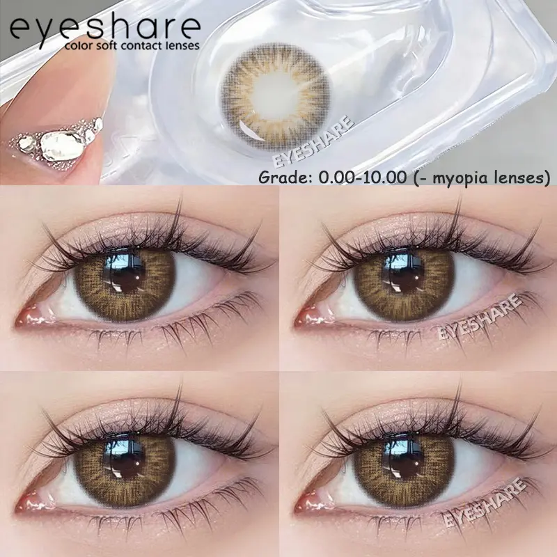 Mill Creek Contact Lenses 2 Pieces Black Large Diameter Doll Eyes