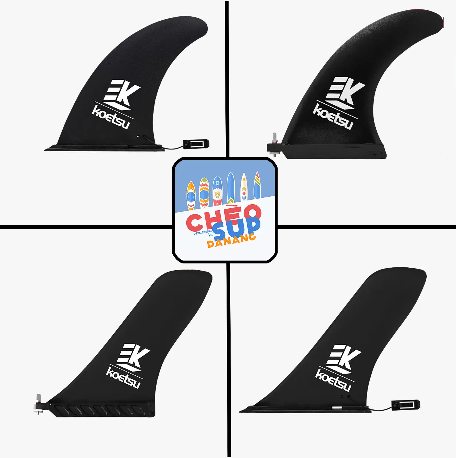 FIN SUP/ Fin, vây đuôi cho ván chèo SUP - Fin gài, fin vặn cho SUP