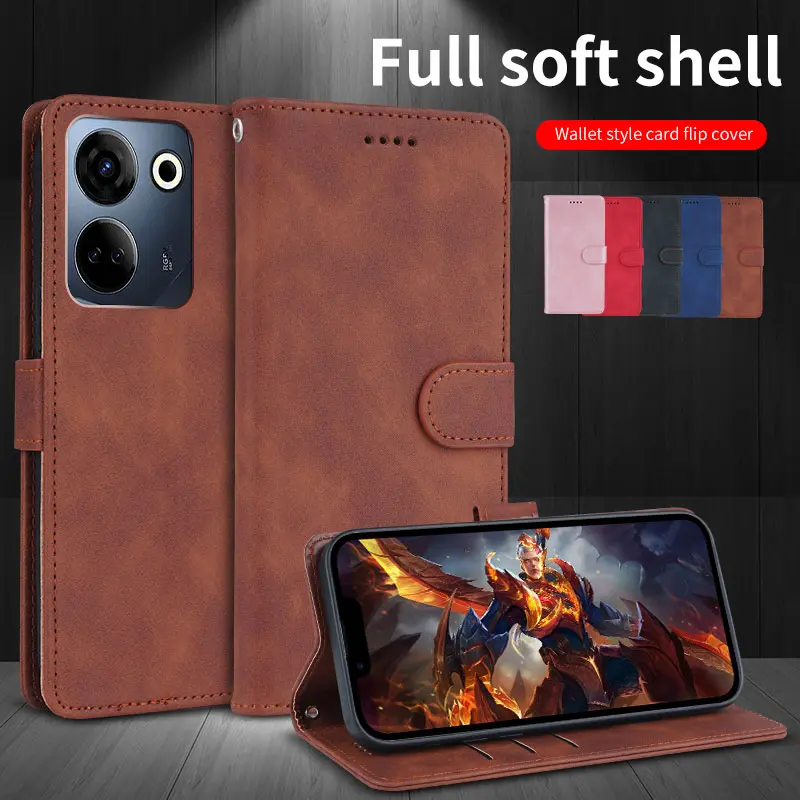 Luxury Leather Business Wallet Case For INFINIX Note30 4G