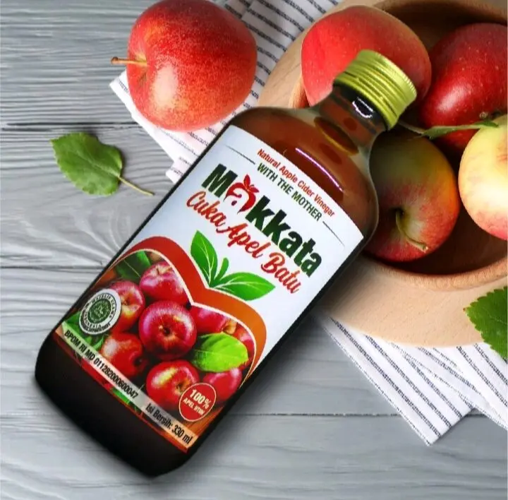 Cuka Apel Asli Murni Original Makkata With The Mother 330ml - Apple Cider Vinegar cuka apel  original 4