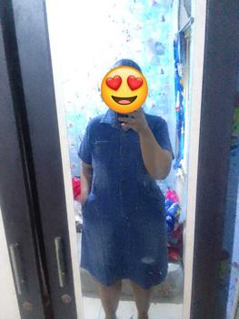 Product Review of Dress Jeans Wanita Full Kancing Aktif Bisa Busui V-17 from k**n 1