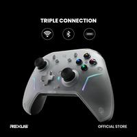 Gambar GAMEPAD WIRELESS REXUS DAXA DYRON AX9 - Hot-Swappable TMR Joystick & Optical Trigger - TMR Blue (540gf) dari Techno Computer Bali Kota Denpasar 2 Tokopedia