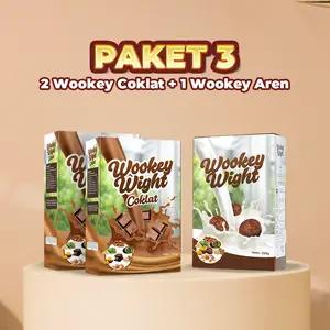 Paket Bundling Wookey 3 box - 2 box coklat dan 1 box aren (Khusus Live Streaming)